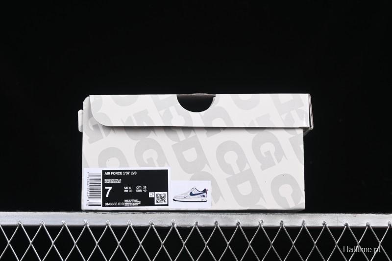Nike Air Force 1 '07 Low The North Face x CDG Blue Double Swoosh Casual Sneakers - DM6688-019