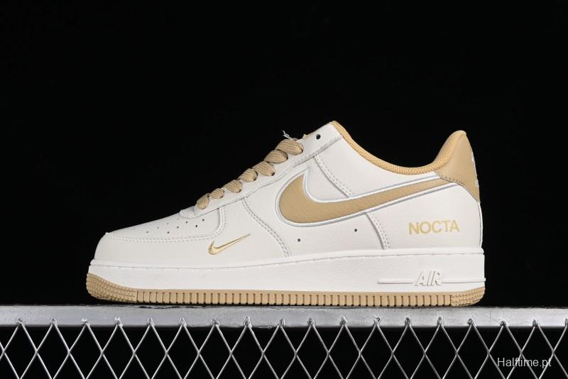 Nike Nocta x Nike Air Force 1 '07 Low Casual Sneakers with Reflective Details and Full-Length Air Cushion - NO0224-028