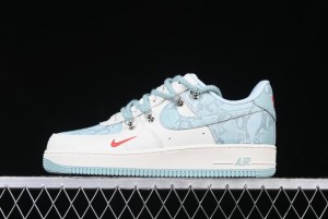 Nike Air Force 1 '07 Low Green Snake Lace-Up Casual Sneakers - KK1988-023