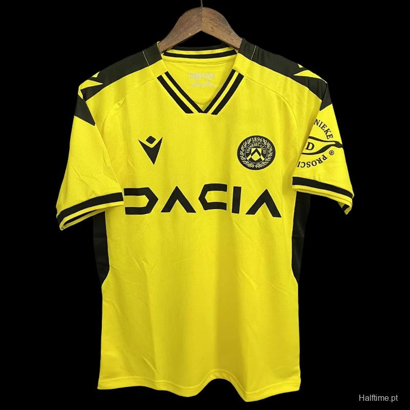 22/23 Udinese Away Yellow Jersey