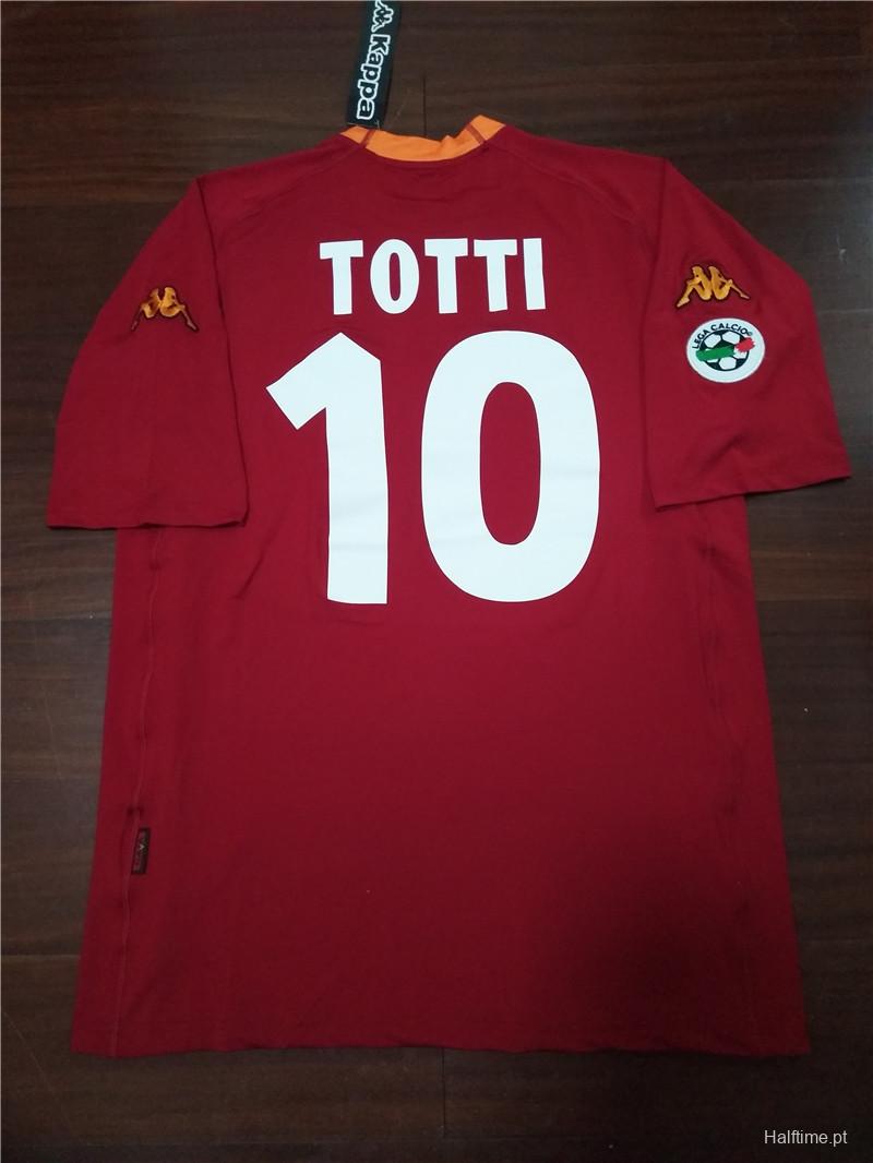 Retro 00/01 AS Roma Home Jersey