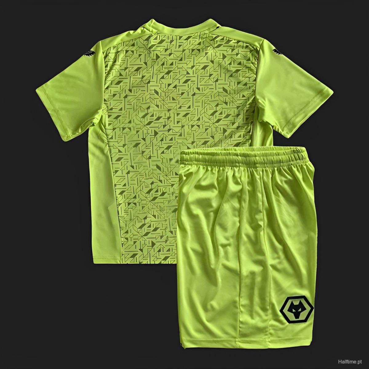 23/24 Kids Wolverhamton Wanders Green Goalkeeper Jersey