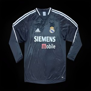 Retro 04/05 Real Madrid Third Black Long Sleeve Jersey