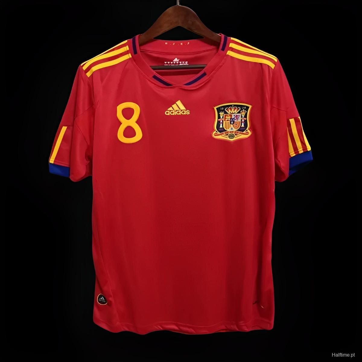 Retro 2010 Spain Home Jersey