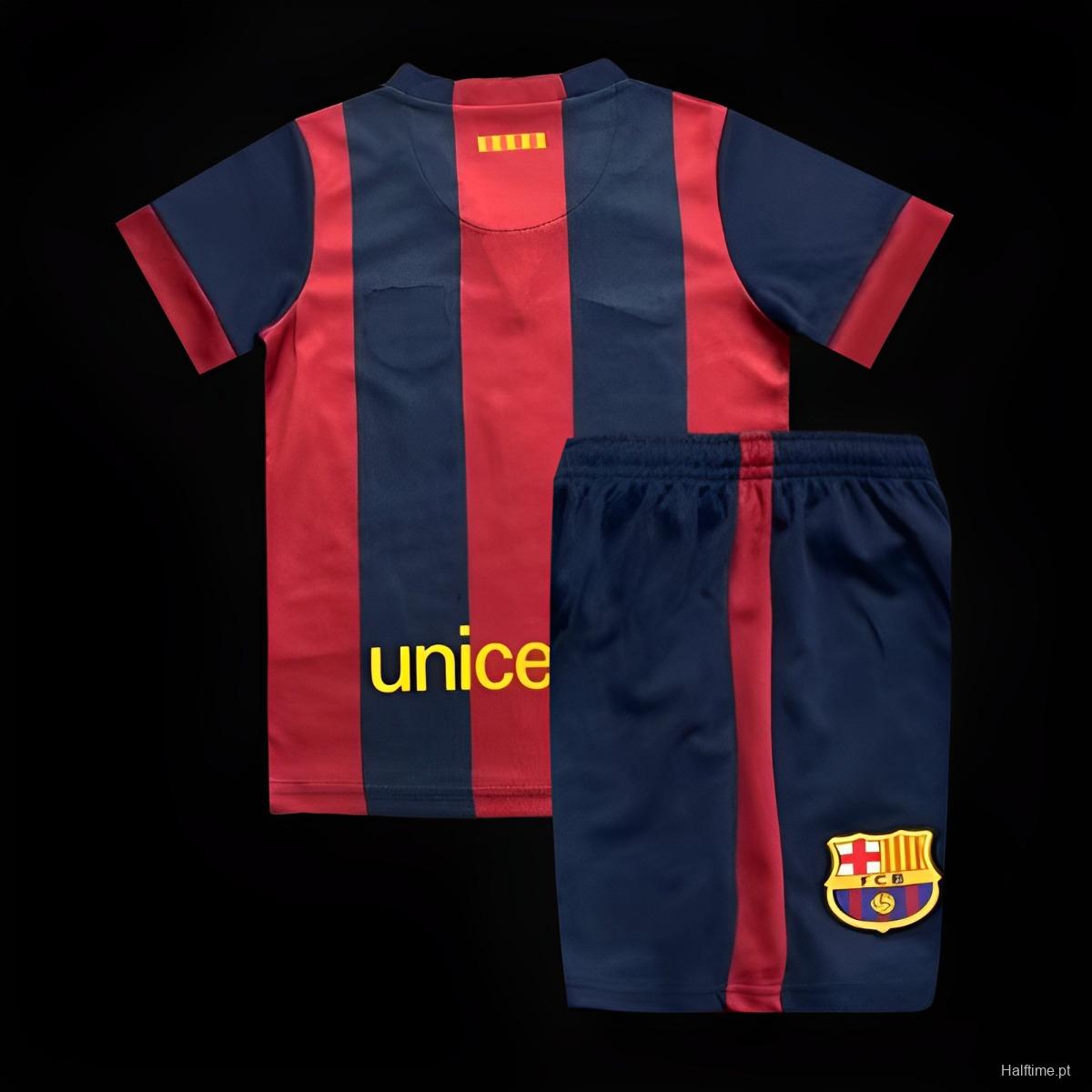 Retro 14/15 Kids Barcelona Home Jersey