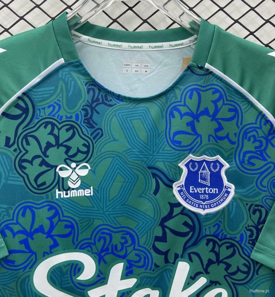 24/25 Everton Hummel Limited Edition Pre-Match Shamrock Green Special Jersey