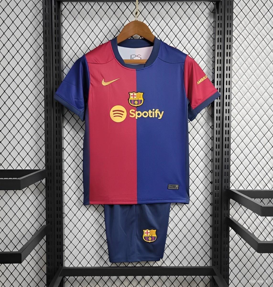 24/25 Kids Barcelona Home Jersey