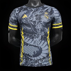 Player Version 24/25 Real Madrid Grey/Black Dragon Jersey