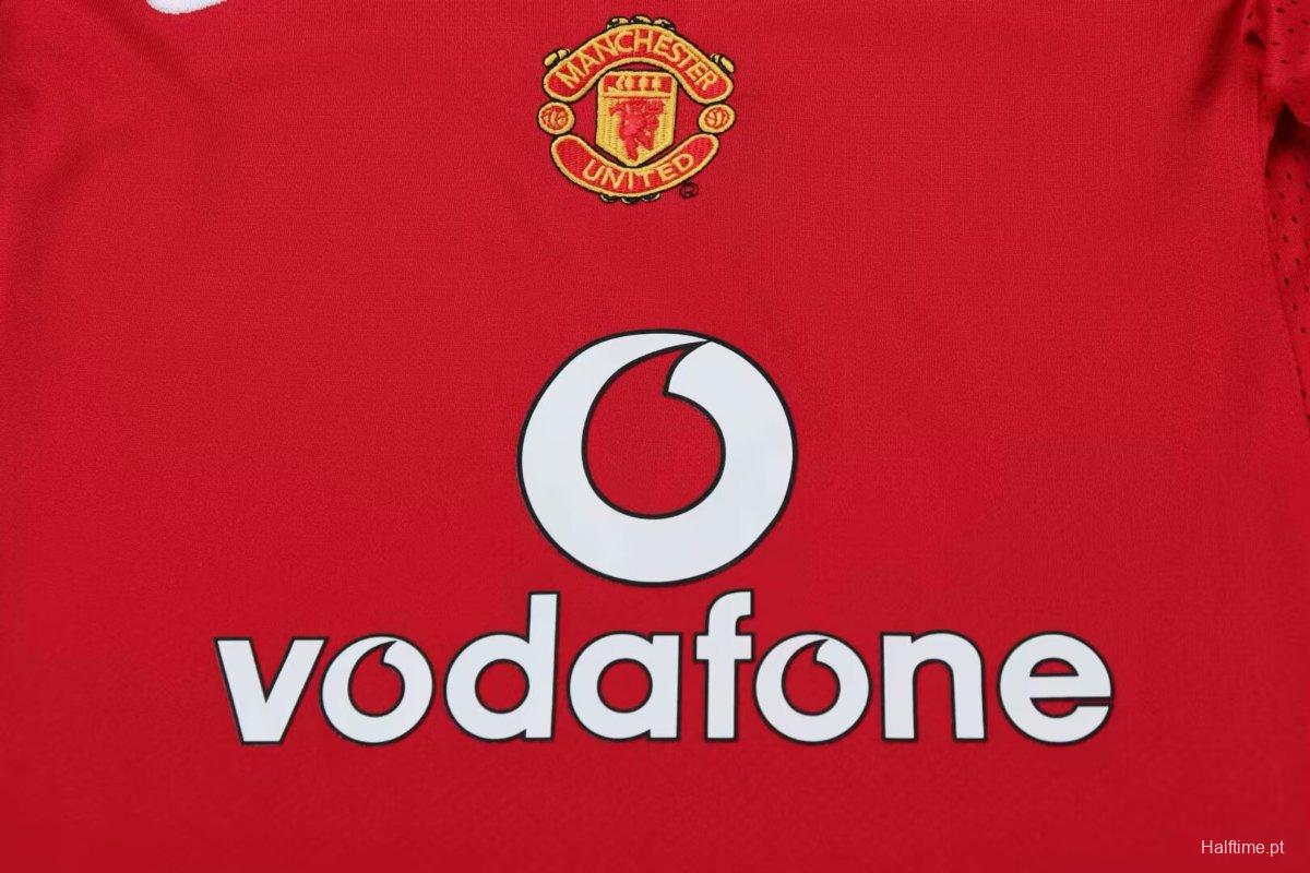 Retro Kids 04/06 Manchester United Home Jersey